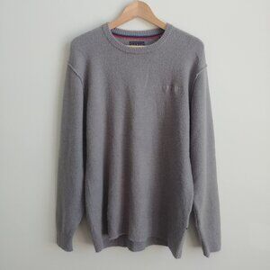 Guess Mens Medium light grey sweater wool mohair blend